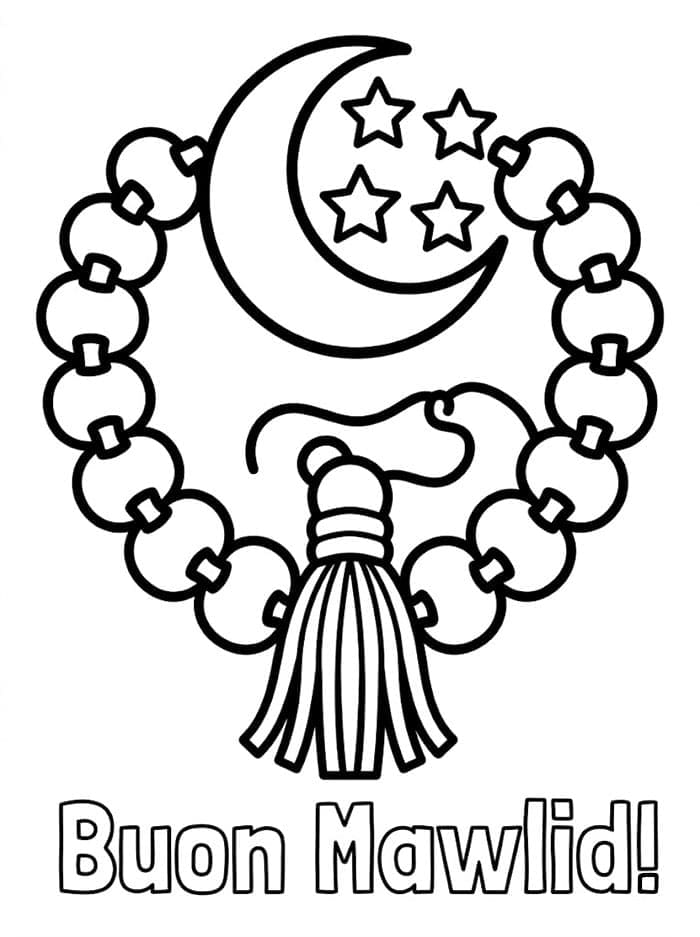 Rosario del Mawlid da colorare