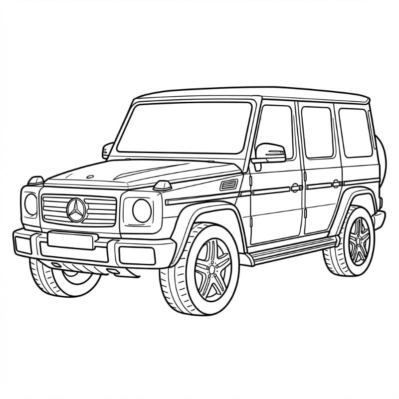 SUV Mercedes da colorare