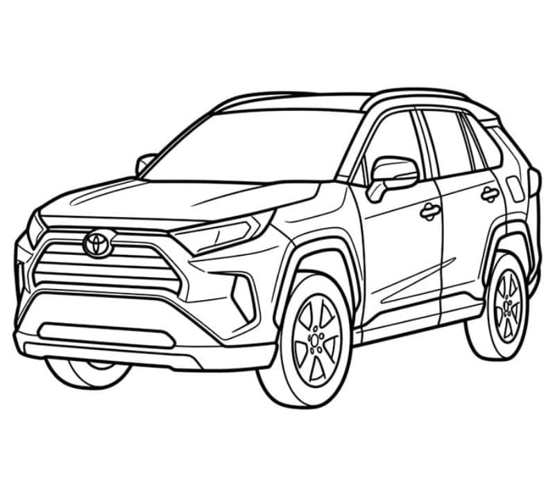 SUV Toyota da colorare