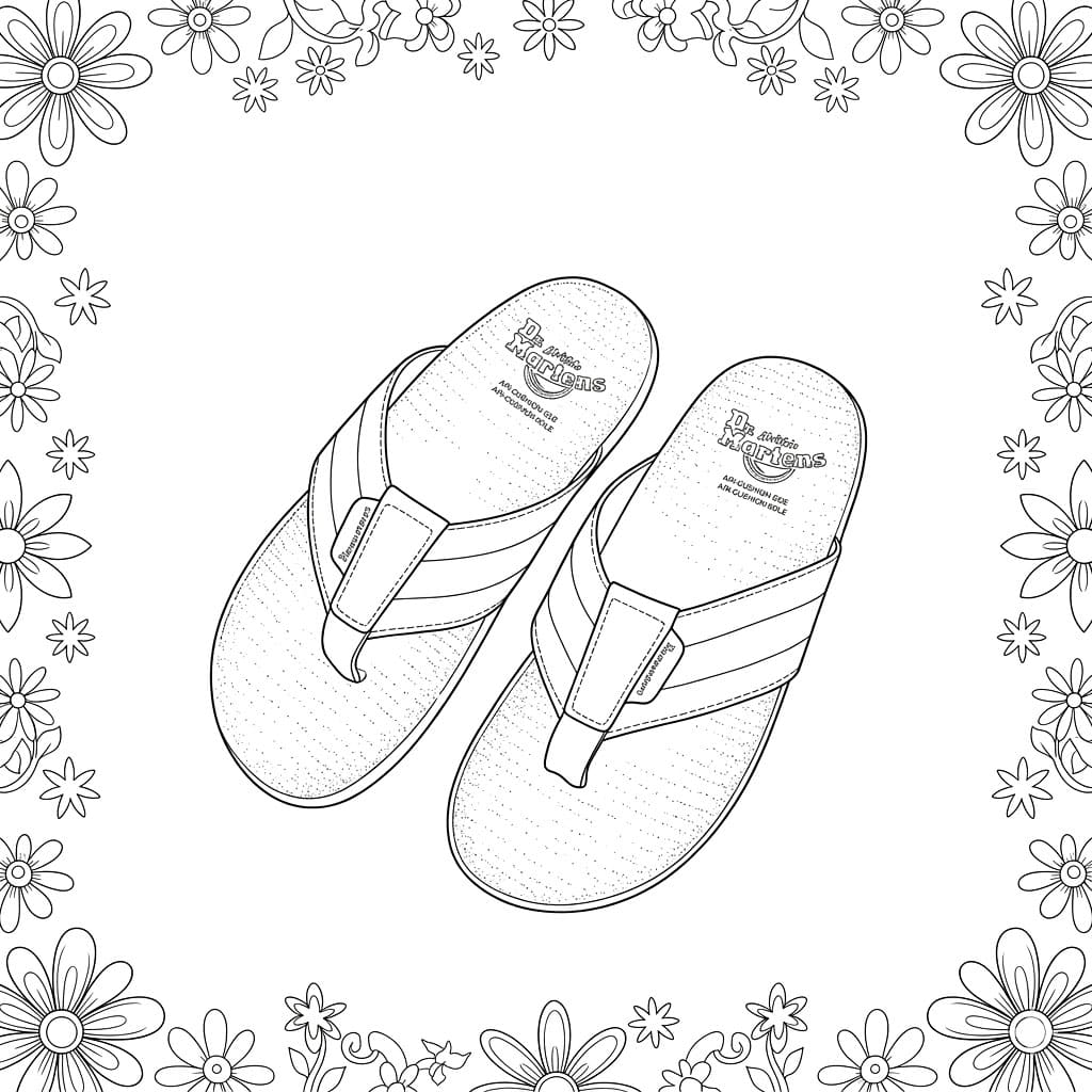 Sandali da spiaggia Gucci da colorare