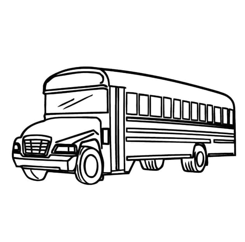 Scuolabus - Foglio 4 da colorare