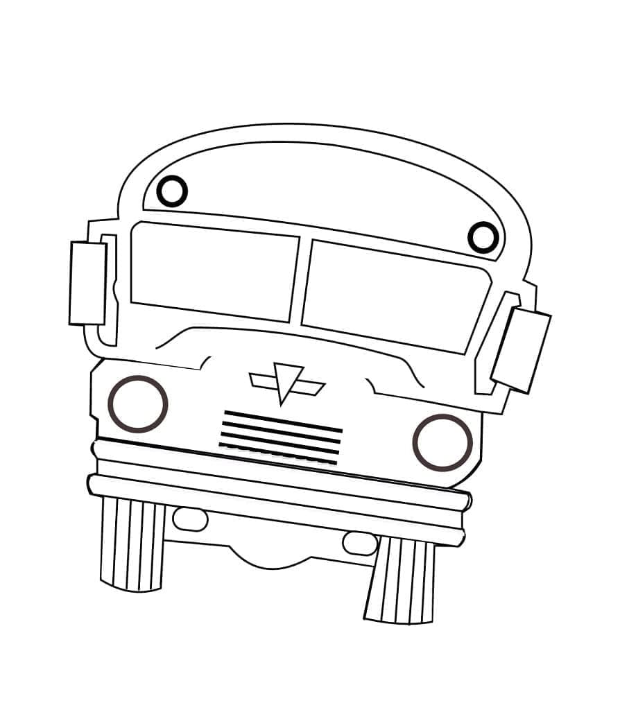 Scuolabus gratuito per bambini da colorare