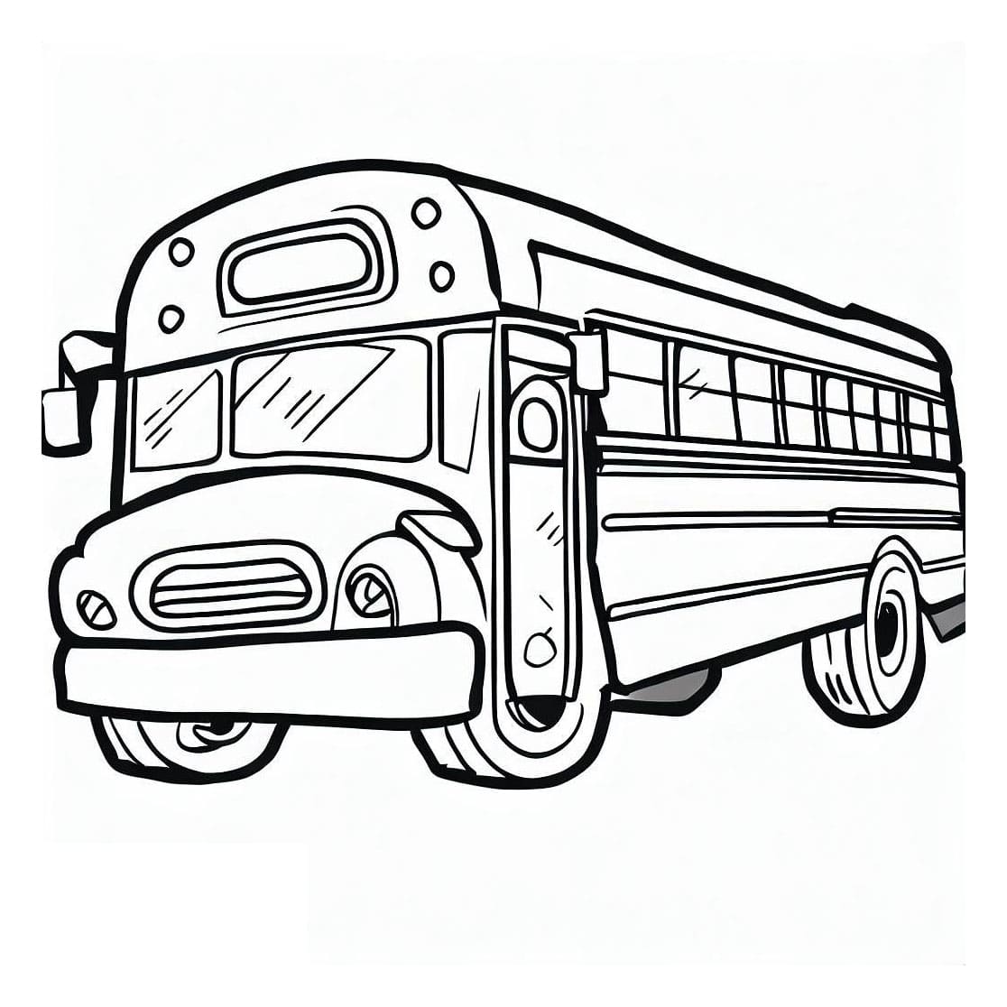 Scuolabus stampabile da colorare