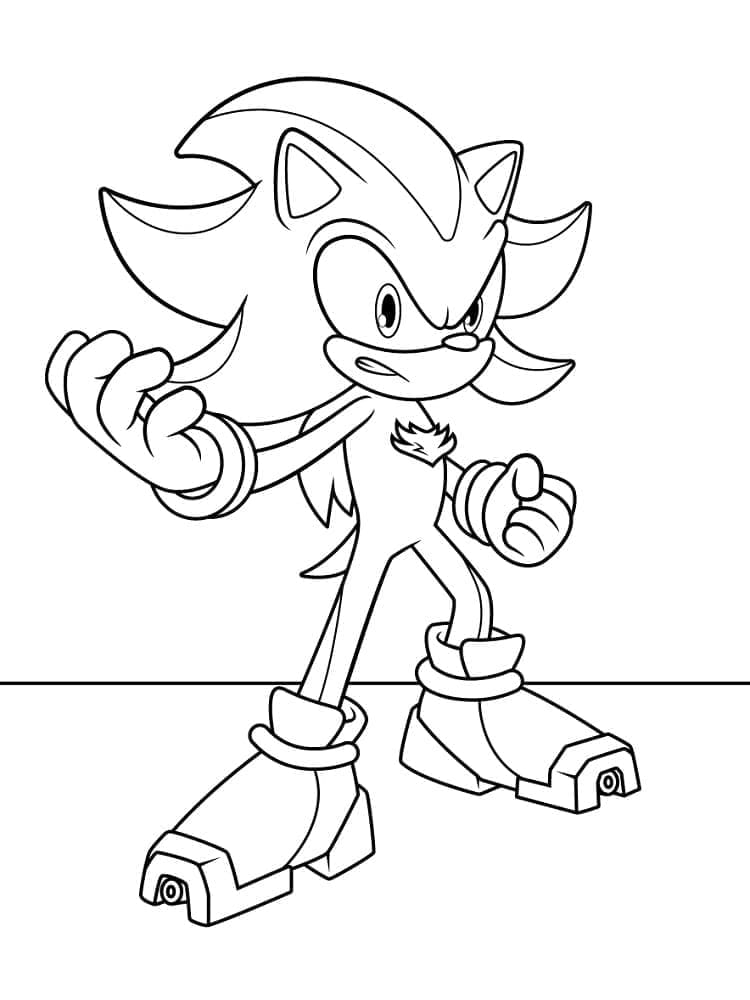Shadow Sonic da stampare da colorare