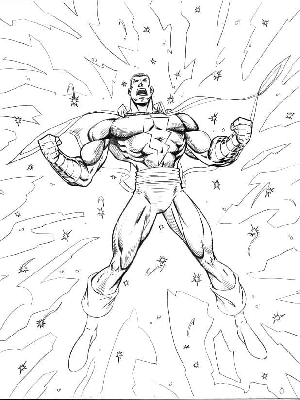 Shazam is Angry da colorare