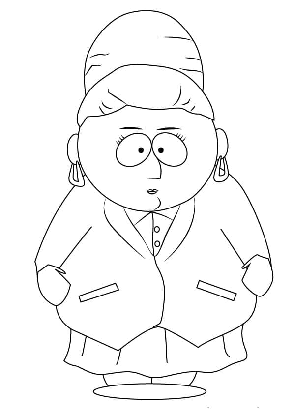 Sheila Broflovski di South Park da colorare