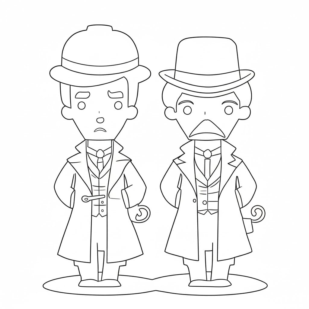 Sherlock Holmes trova Indizi da colorare