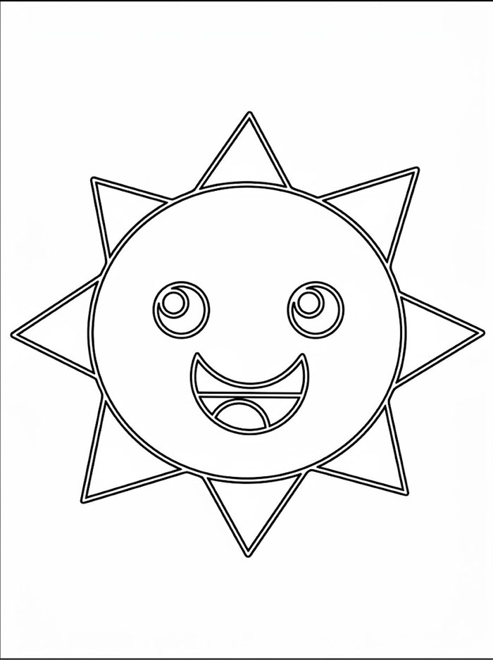Signor Sun di Incredibox Sprunki da colorare