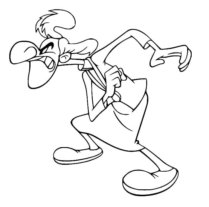 Signora cattiva di Picchiarello da colorare