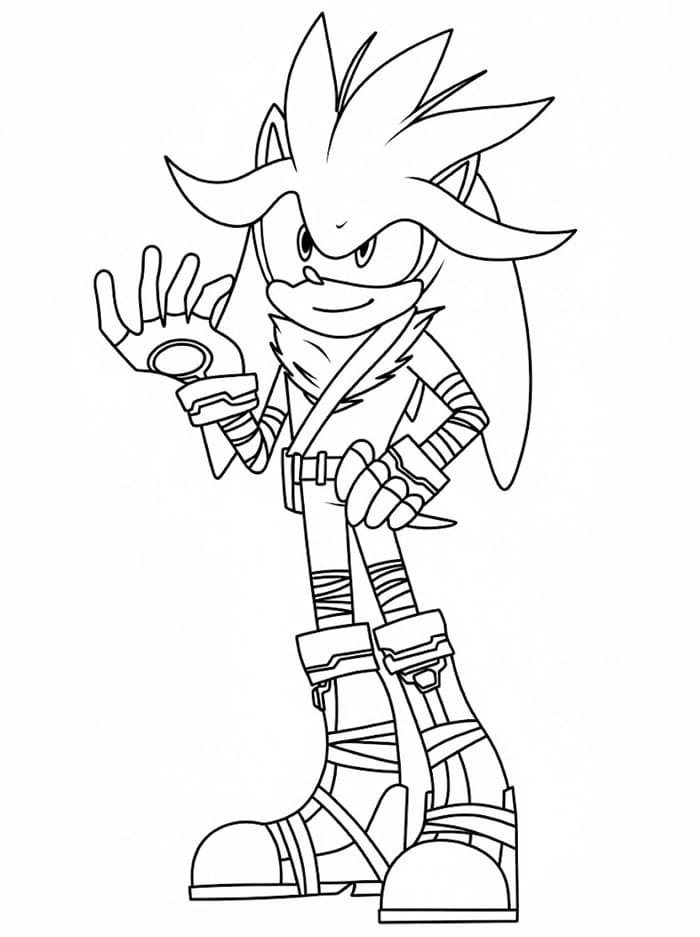 Silver the Hedgehog è fantastico da colorare