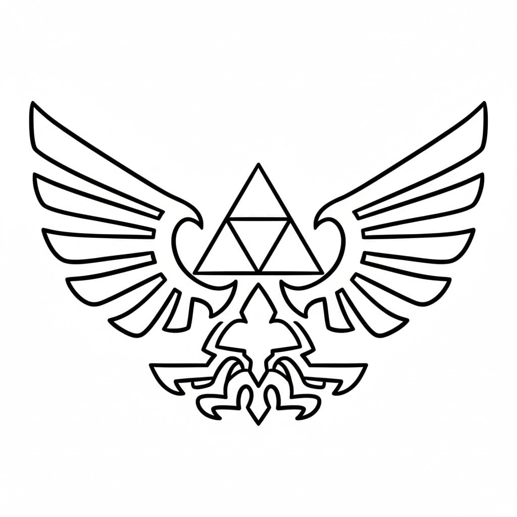 Simbolo di Hyrule da colorare