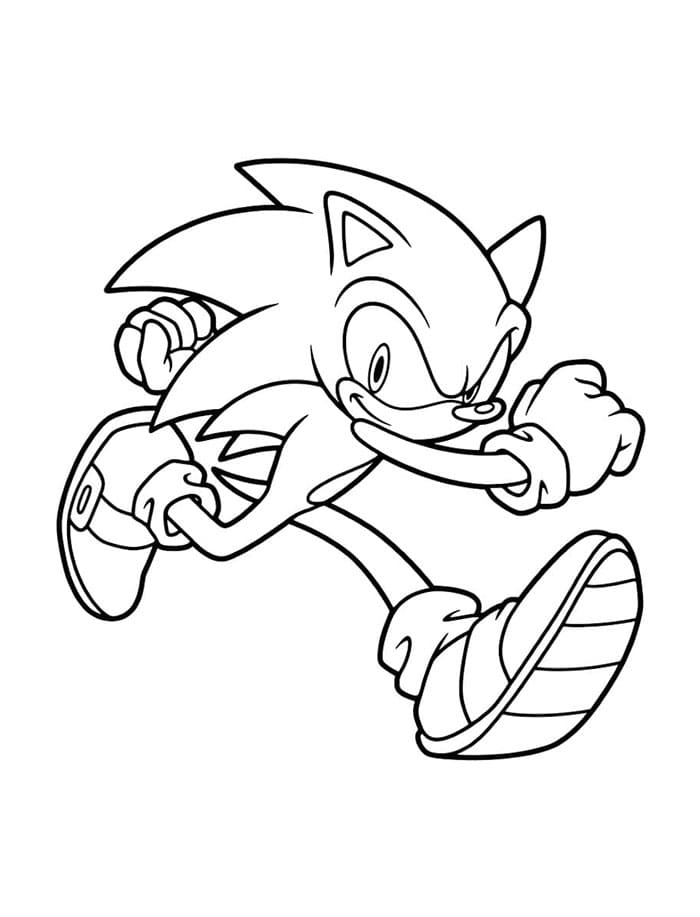 Sonic Corre Veloce e Favoloso da colorare