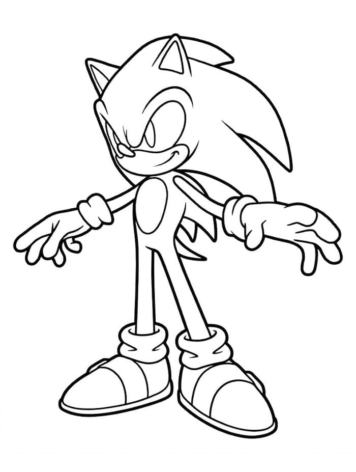 Sonic Normale da colorare