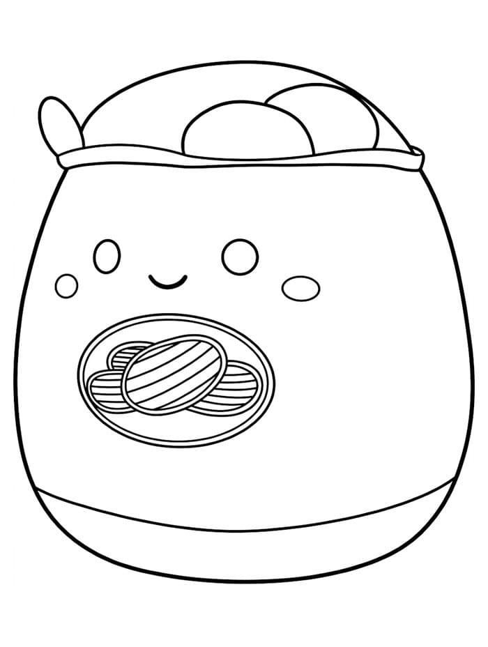 Squishmallows Ansel da colorare