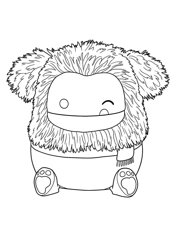 Squishmallows Benny da colorare
