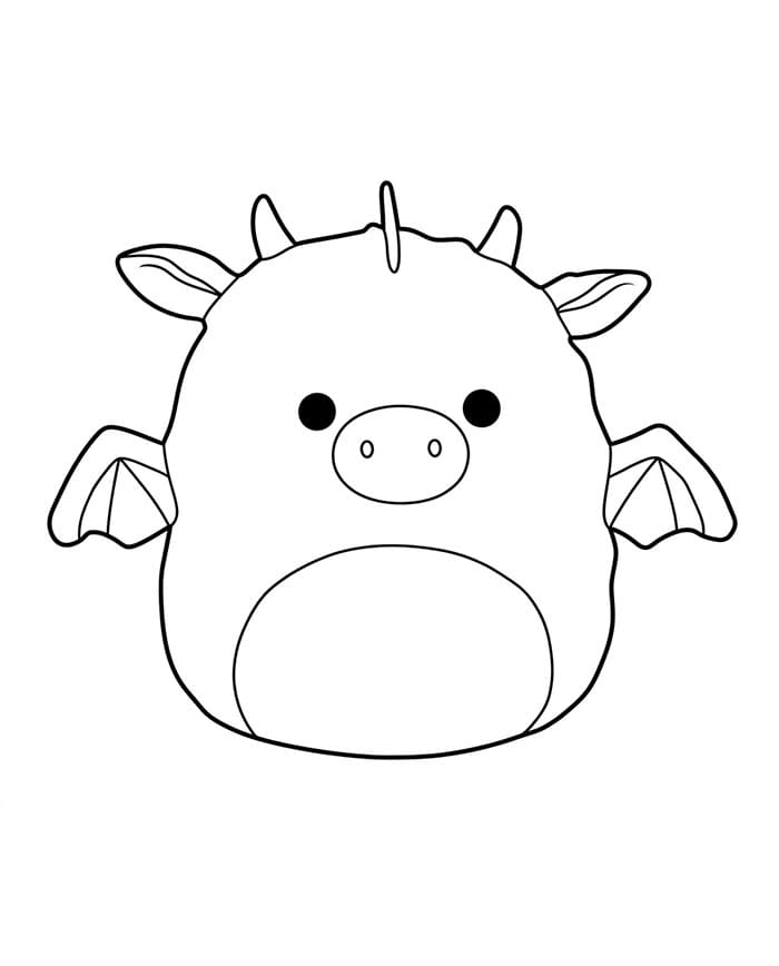 Squishmallows Dakota da colorare