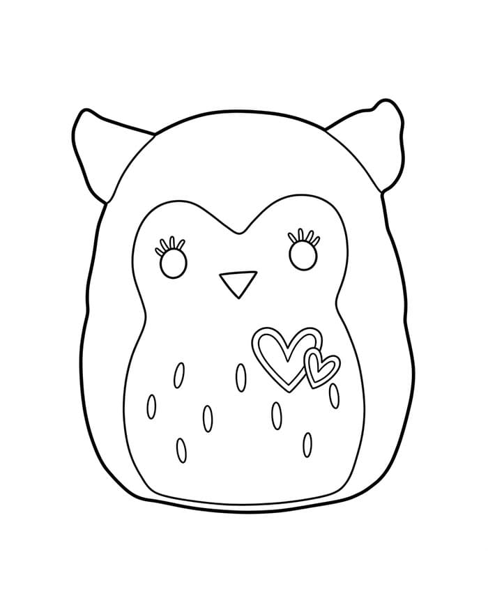Squishmallows Francesca da colorare
