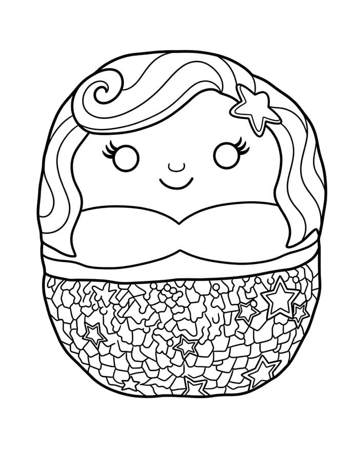 Squishmallows Pearl da colorare