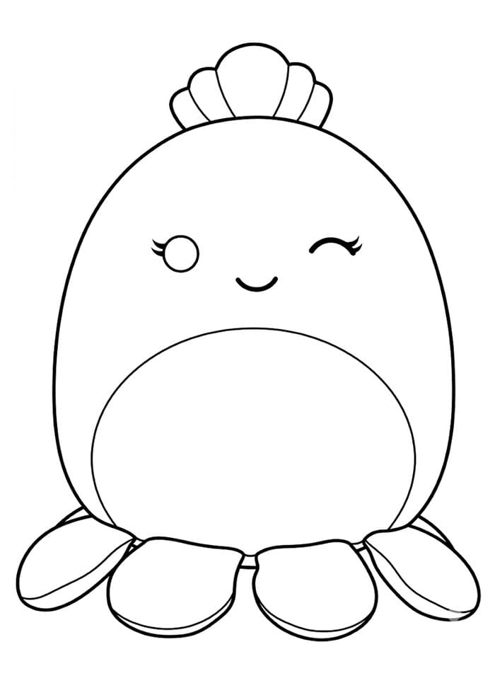 Squishmallows Violet da colorare