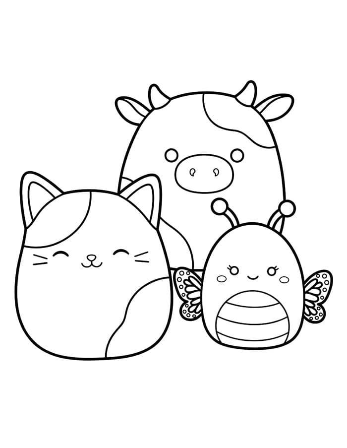 Squishmallows da colorare