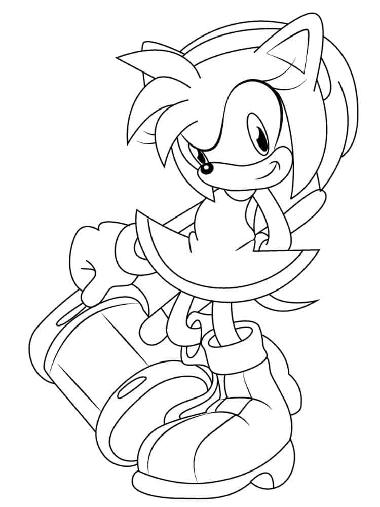 Stampa Amy Rose da colorare