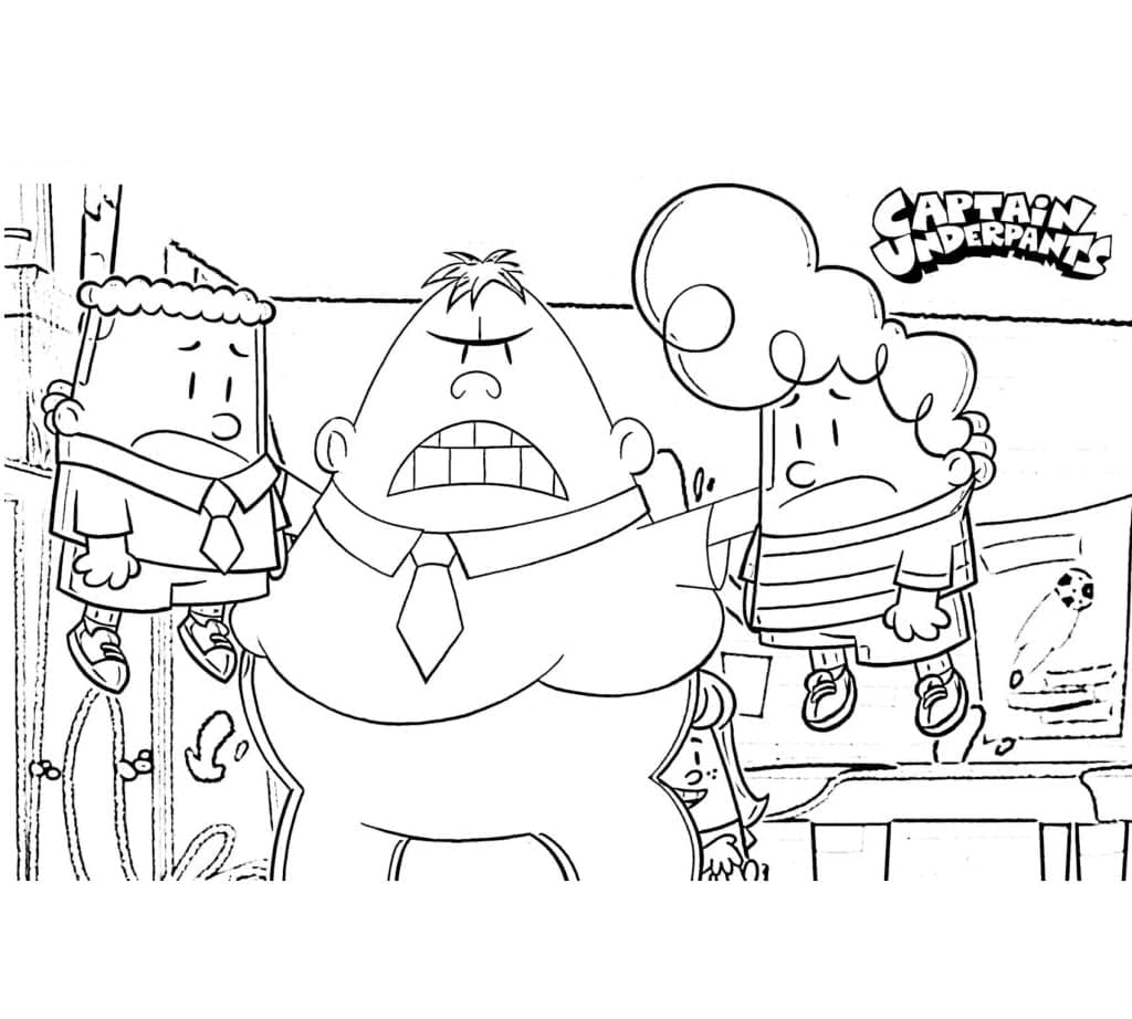 Stampa Capitan Mutanda da colorare
