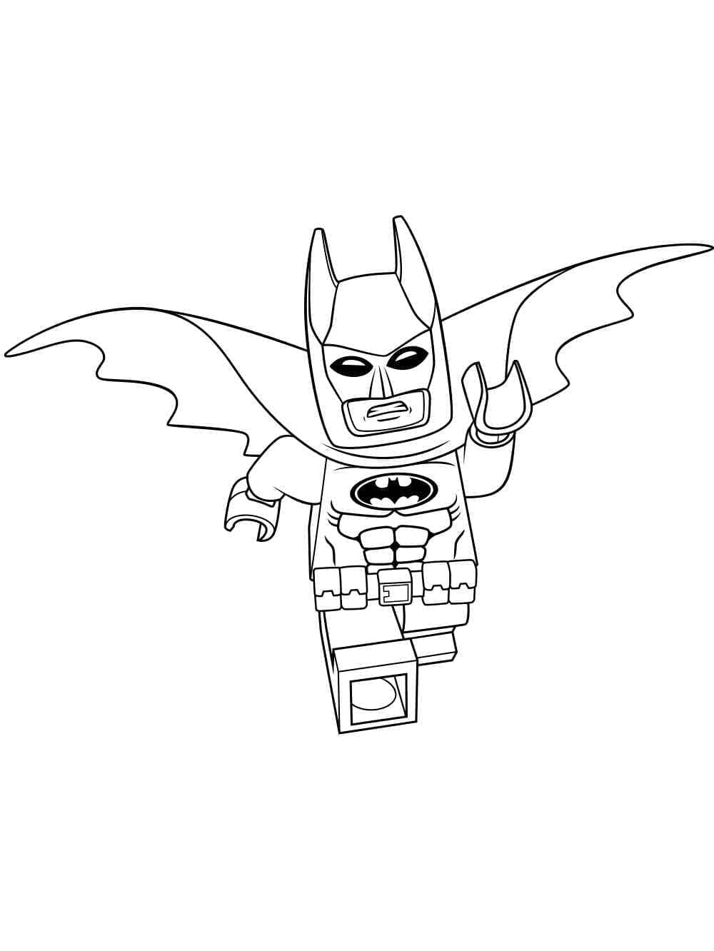 Stampa Lego Batman da colorare