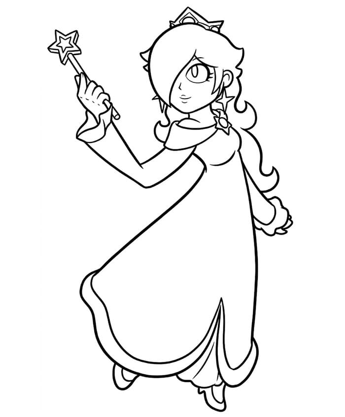 Stampa Rosalina da colorare