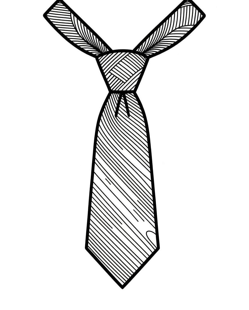 Stampa gratuita di cravatte da colorare