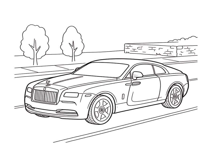 Stampabile Rolls Royce gratis da colorare