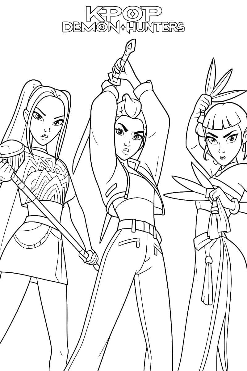 Kpop Demon Hunters Da Stampare Da Colorare Scarica Stampa O Colora Kpop Demon Hunters Da Stampare Da Colorare Scarica Stampa O Colora