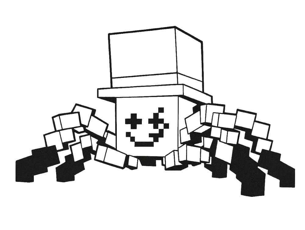 Steal a Brainrot SpyderSammy da colorare