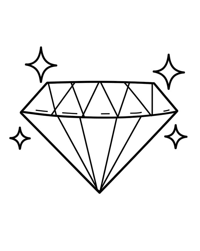 Stelle di diamanti da colorare