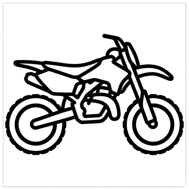 Stile Icon da motocross da colorare