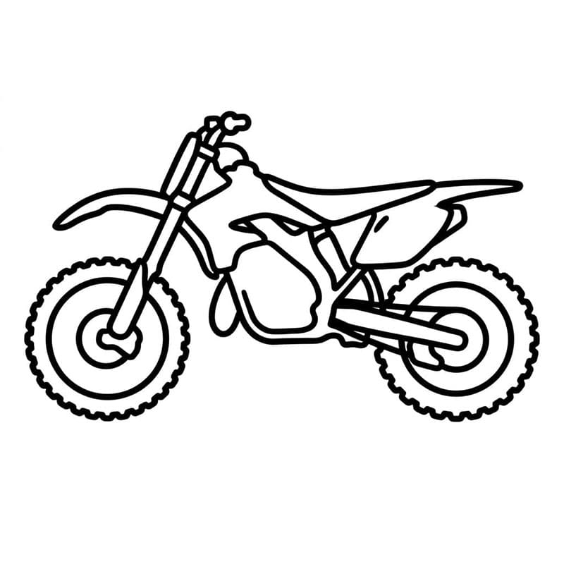 Motocross da colorare