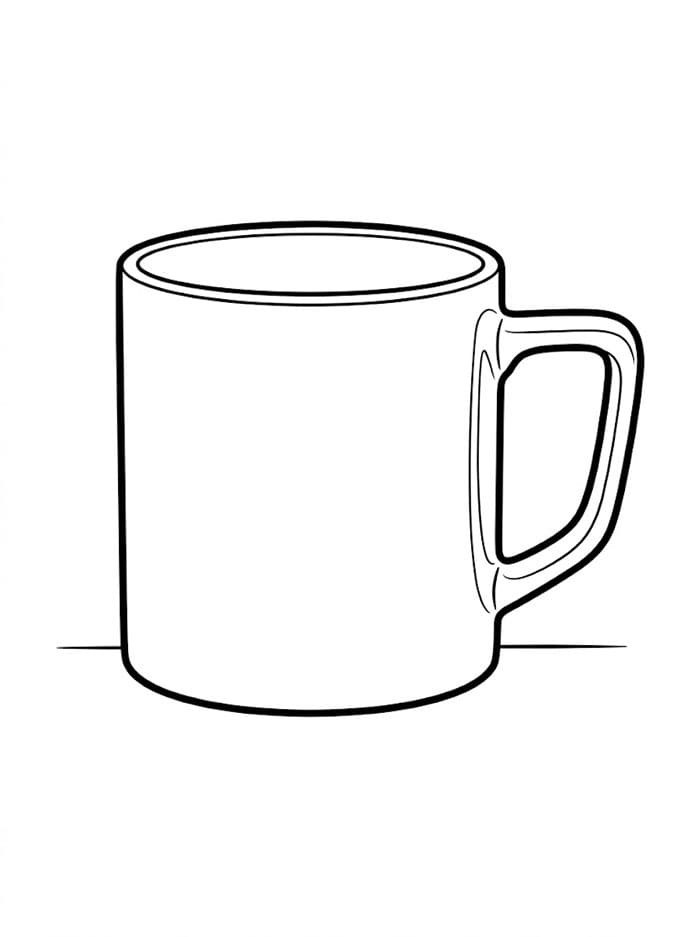 Tazza moderna da colorare
