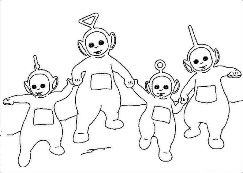 Teletubbies da colorare