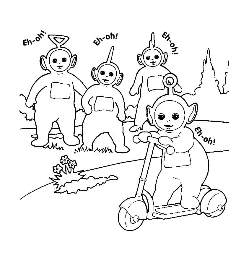 Teletubbies da colorare