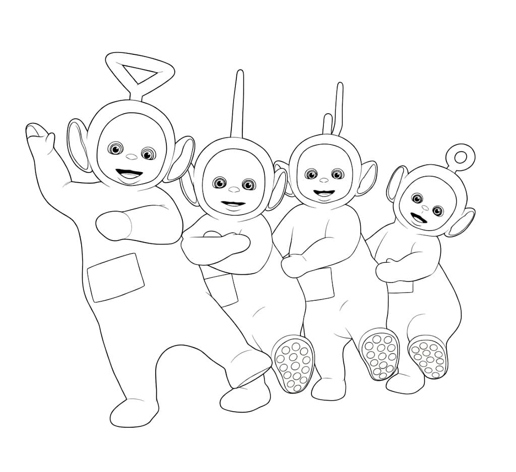 Teletubbies divertenti da colorare