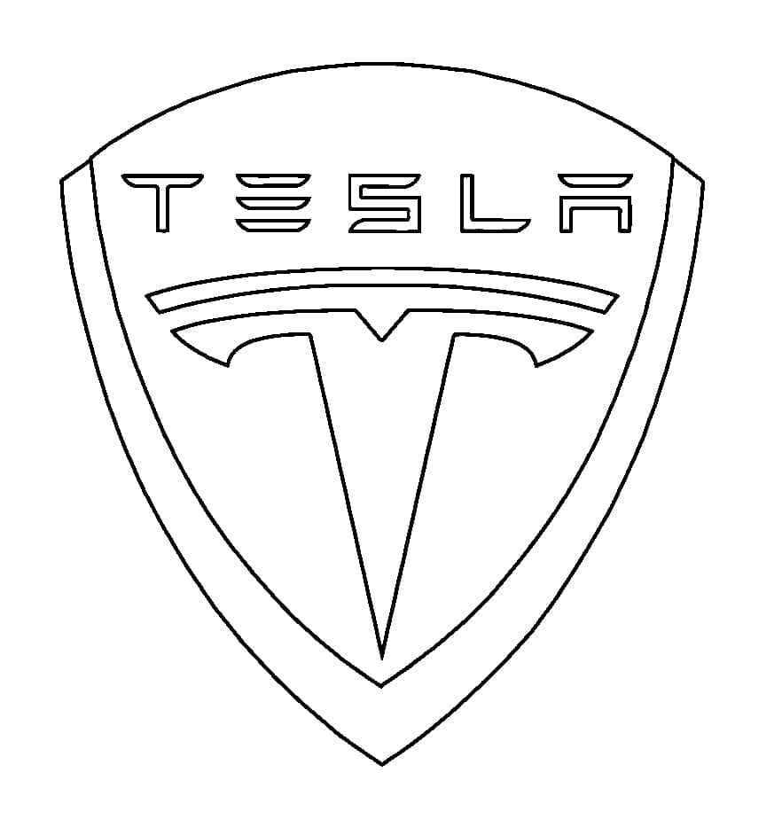 Tesla Logo da colorare