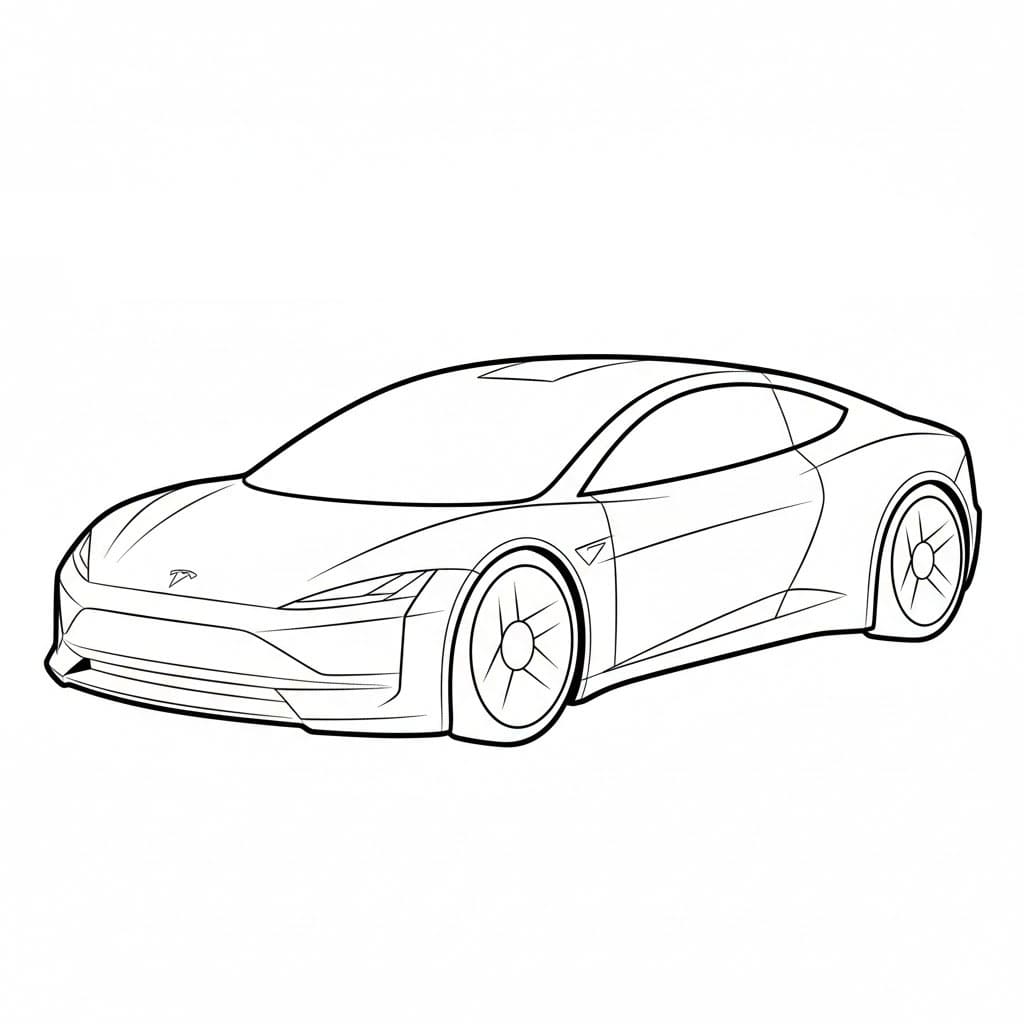 Tesla concept da colorare