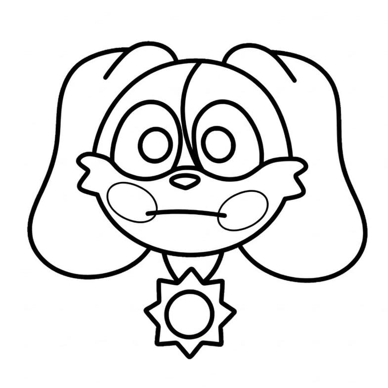 Testa di DogDay da colorare