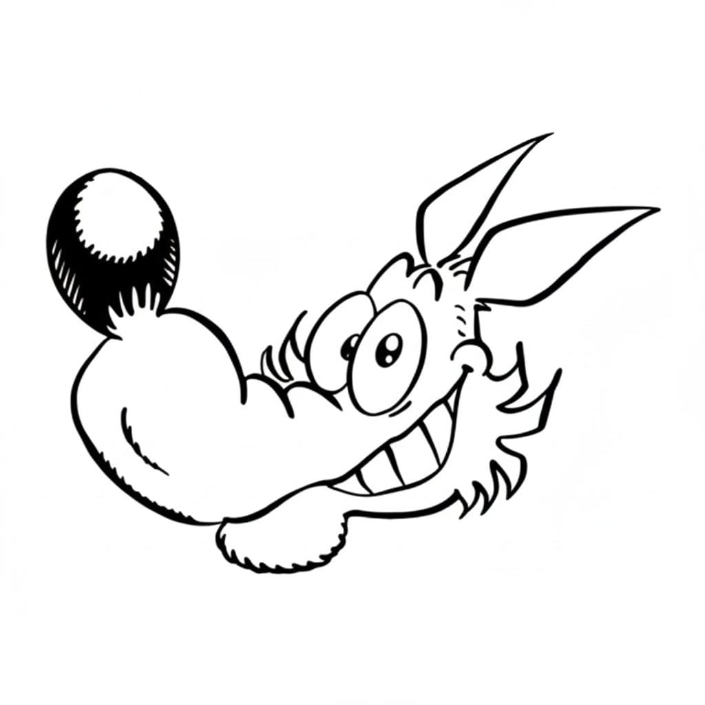 Lupo Alberto da colorare