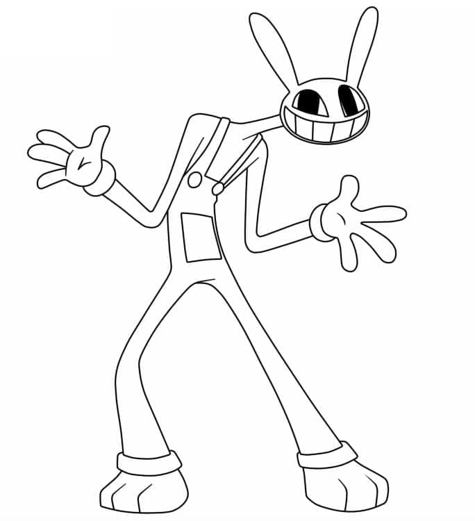 The Amazing Digital Circus Jax da colorare