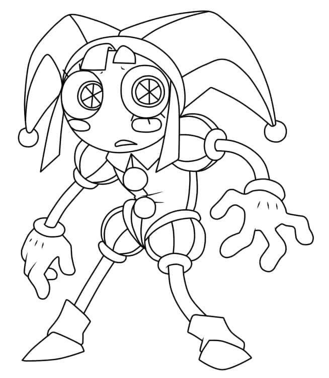 The Amazing Digital Circus Pomni da colorare