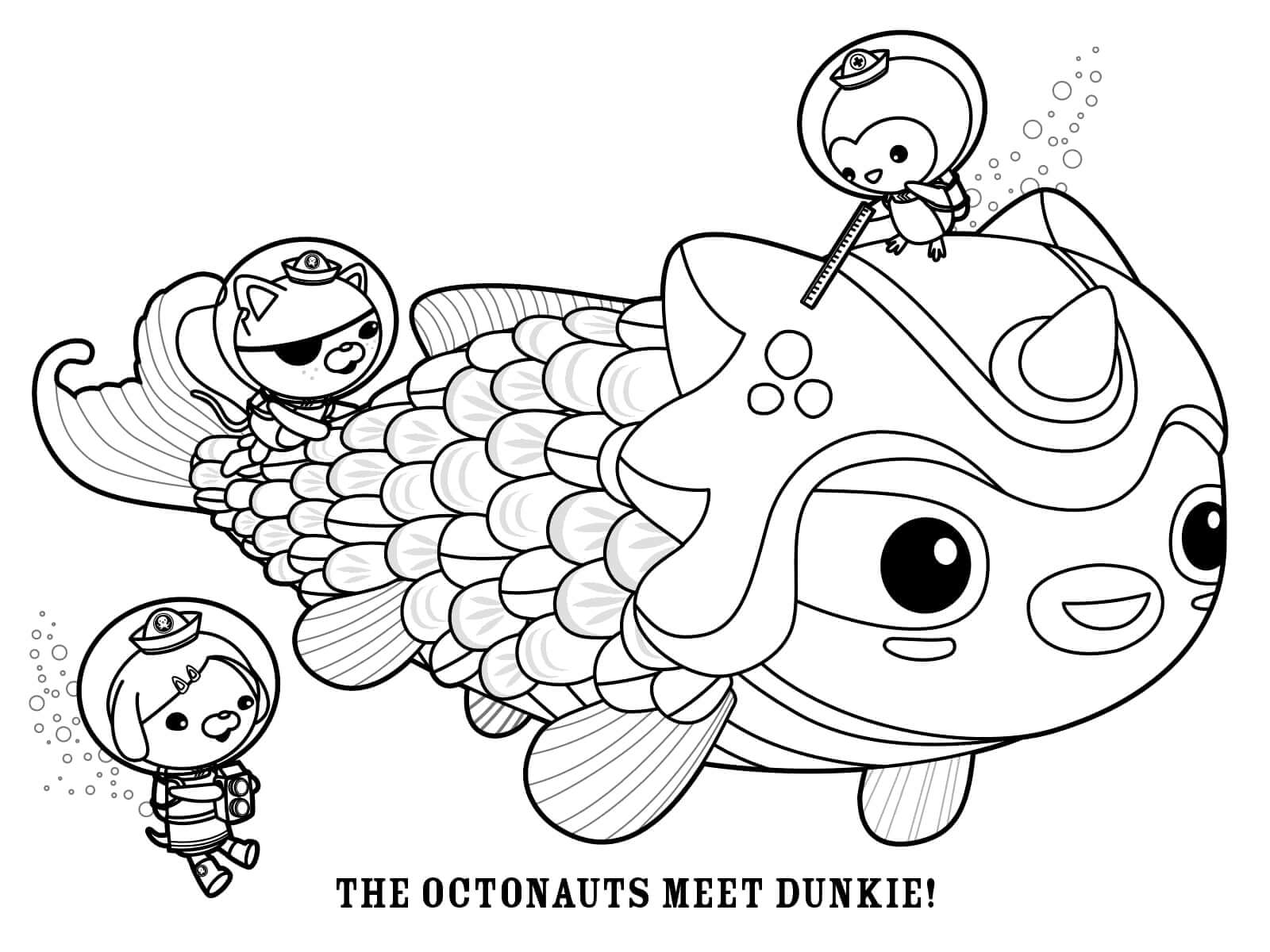 The Octonauts Meet Dunkie da colorare