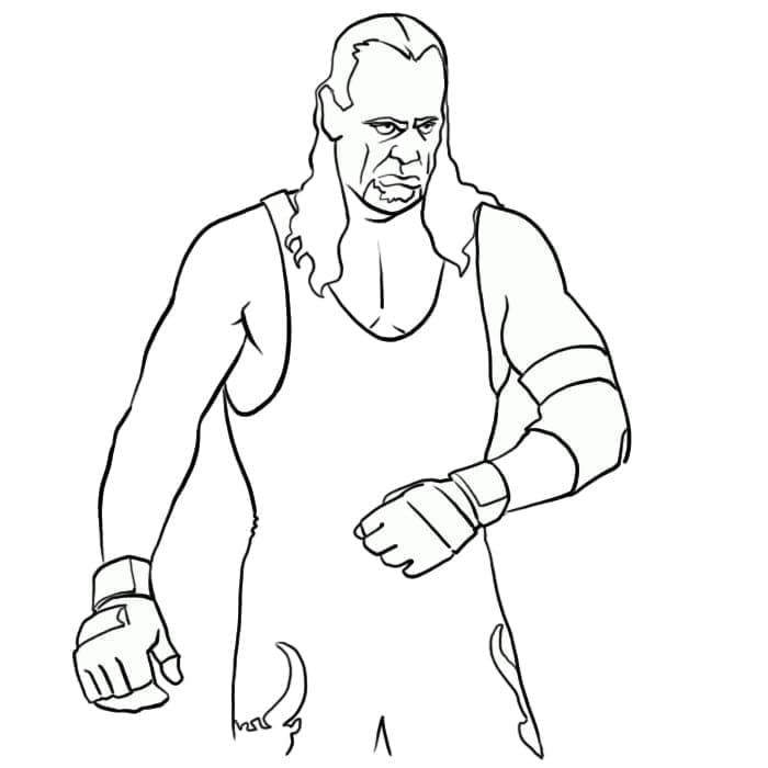 The Undertaker da colorare