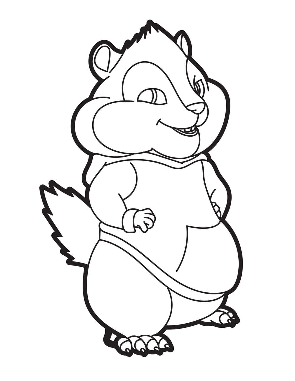 Theodore divertente da colorare