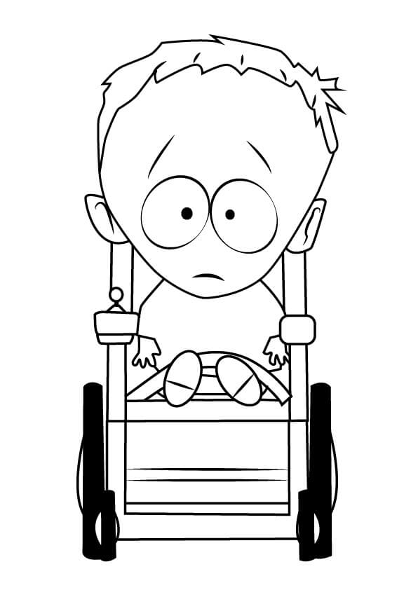 Timmy Burch from South Park da colorare