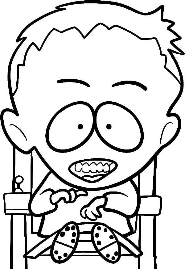Timmy Burch in South Park da colorare